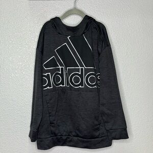 Black Adidas athletic hoodie sweatshirt for boys